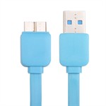 USB 3.0 Fladkabel - 1M (Blå)